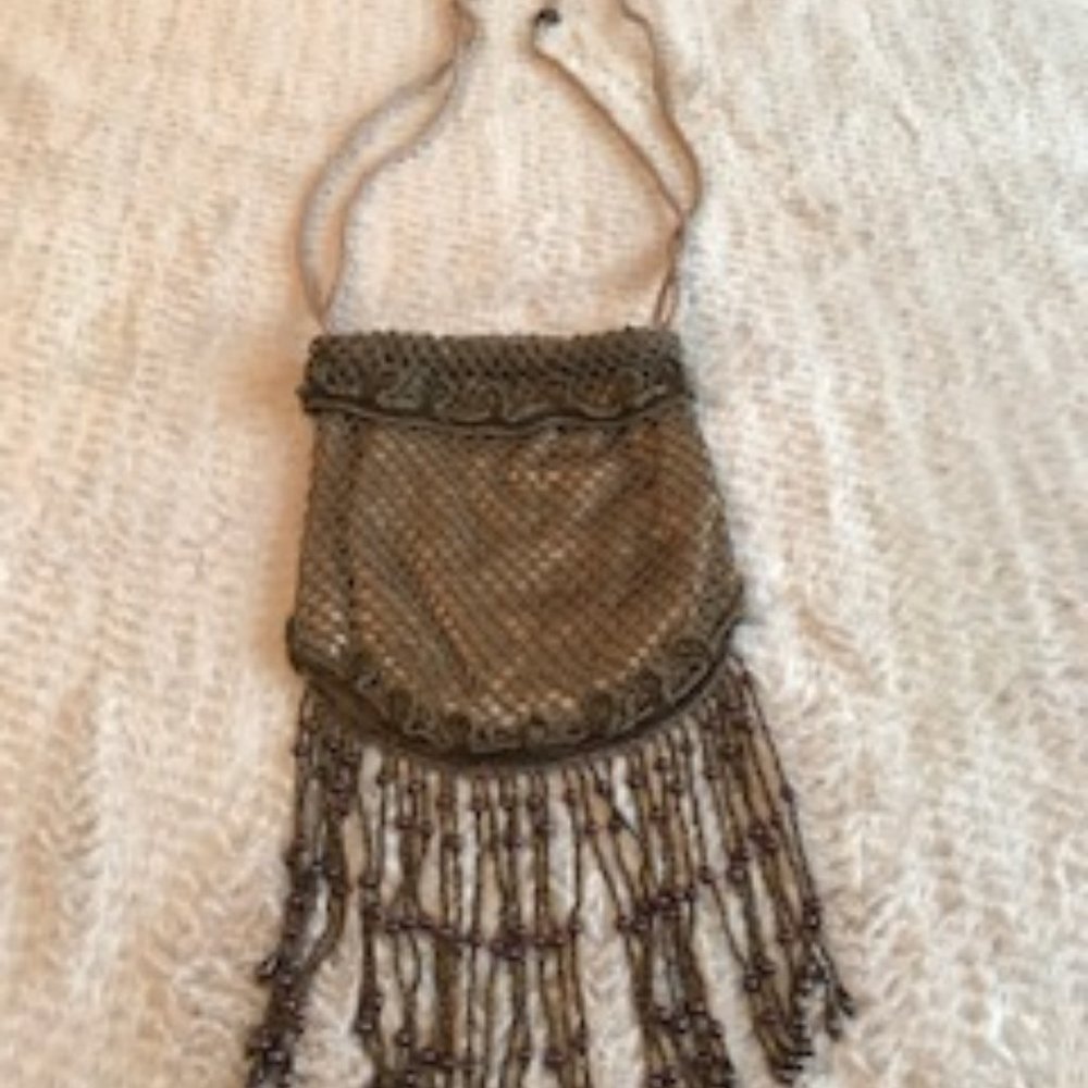 Sharmark Las Vegas Beaded Drawstring Bucket Bag